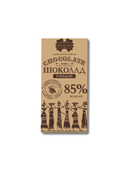 Шоколад Коммунарка горький 85% 90 гр*28шт крафт (Коммунарка)